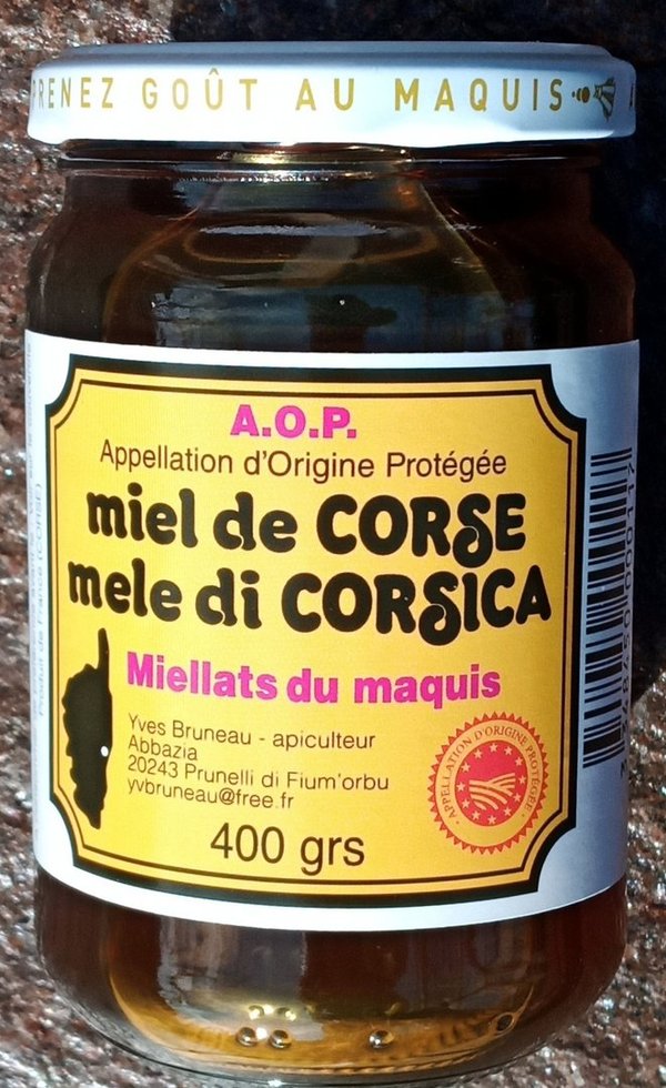 Corsican honey of macchia AOC / Miellat AOC du maquis - 400 gr.