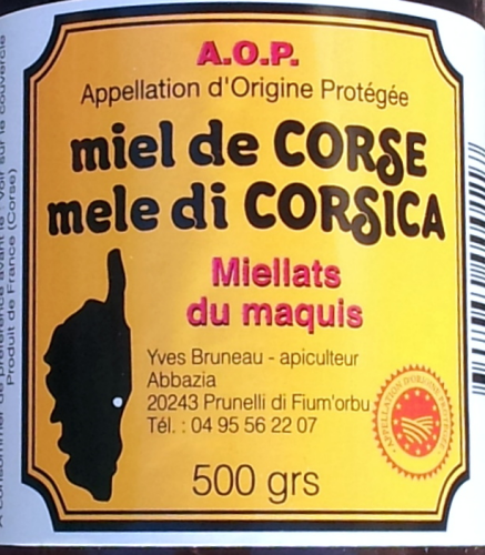 Korsischer Honig der Frühlings-Macchia AOP / Miel AOP du maquis de printemps, Torre - 400 gr.
