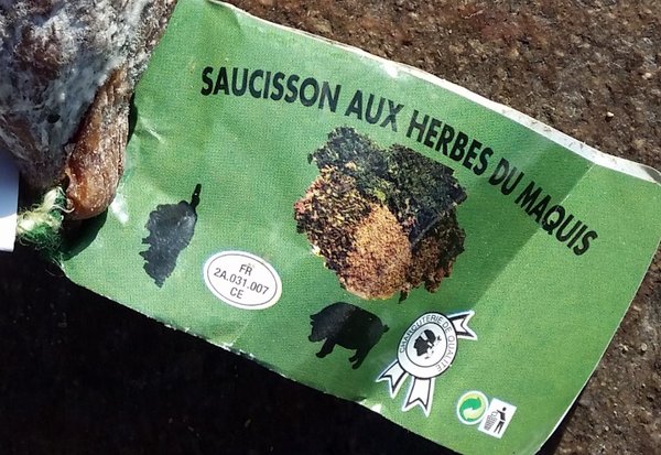 Corsican Macchia herb salami / Saucisson aux Herbes du Maquis approx. 250 gr