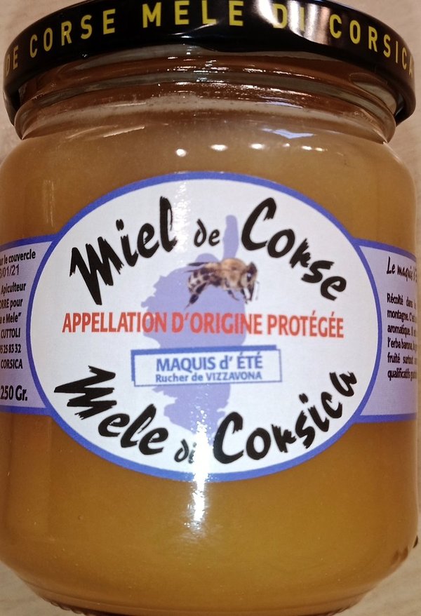 Corsican honey of summer macchia AOC / Miel AOC du maquis d'été, Torre - 250 gr.