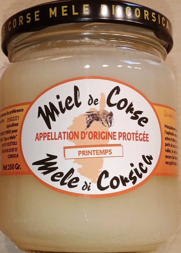 Corsican honey of spring AOC / Miel AOC de printemps, Torre - 250 gr.