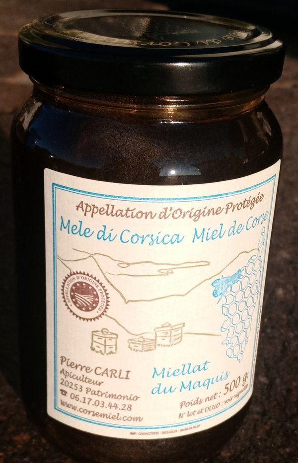 Korsischer Honig der Macchia / Miellat du maquis, AOP, Carli - 400g