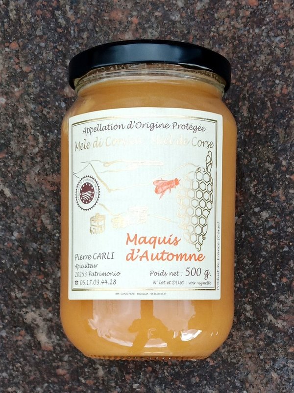 Honey of the autumn macchia slightly bitter, Carli - 500g