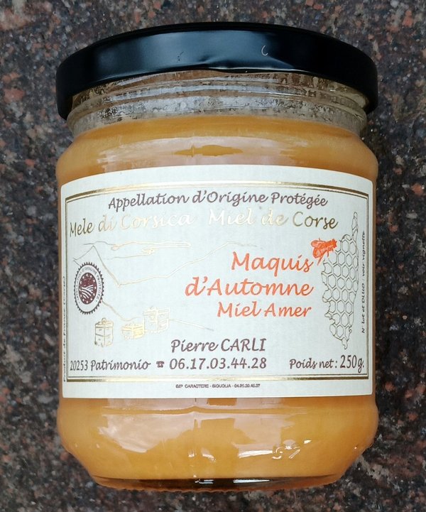 Honey of the autumn macchia slightly bitter, Carli - 250g
