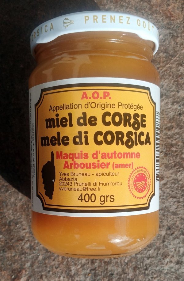 Corsican autumn macchia honey from strawberry tree AOP / maquis automne arbousier AOP, Bruneau - 400