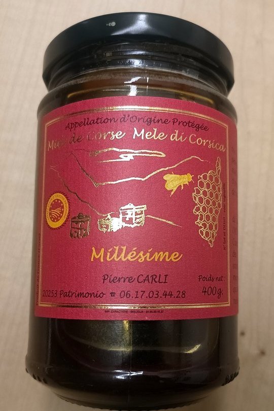 Corsican Vintage Honey / Miel Millésime, AOP, Carli - 400g.